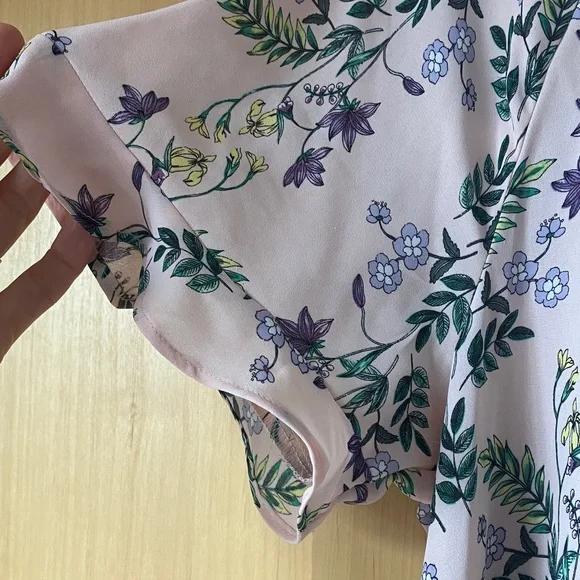 Liz Claiborne Floral Blouse - Pink and Green - Picture 5 of 7